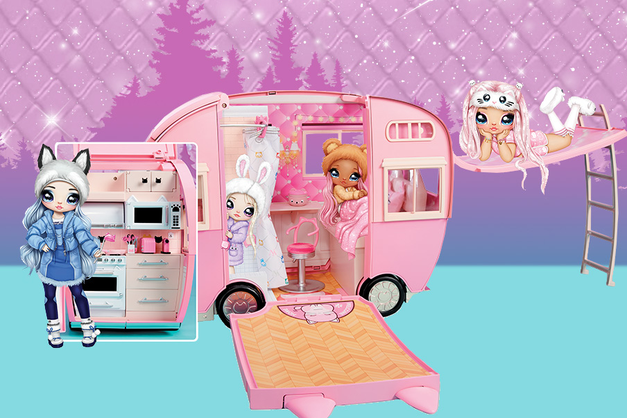 Na! Na! Na! Surprise Kitty-Cat Camper Playset Interactive Experience